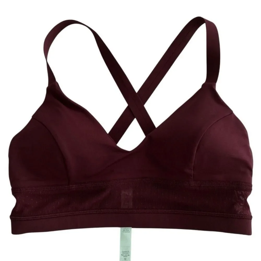 Bra Lululemon Body Con Bra Deep Rouge Size 8
